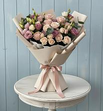 Букет цветов из:  Розы и Лизиантусы #REPLACE_PRED# Власихе Алтайский край