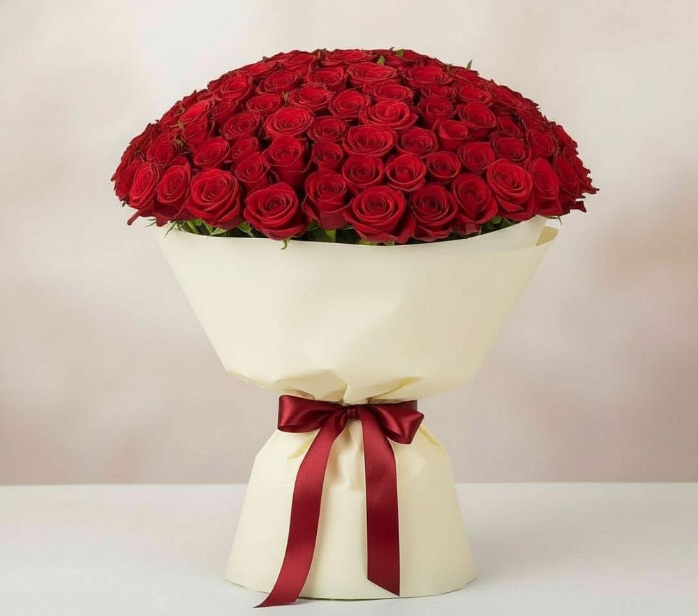 Букет 101 Красная роза Милано в Власихе Алтайский край