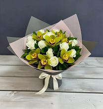 Букет цветов из:  Орхидеи и Розы #REPLACE_PRED# Власихе Алтайский край