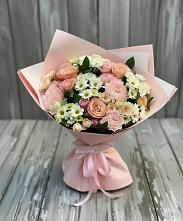 Букет цветов из:  Гвоздики, Розы и Хризантемы в Власихе Алтайский край