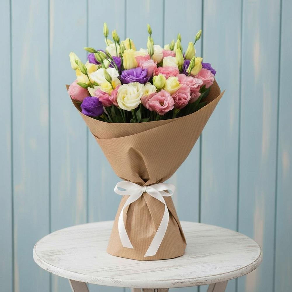 Букет цветов из: Лизиантусы в Власихе Алтайский край