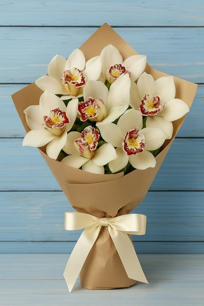 Букет цветов из: Орхидеи и Розы в Власихе Алтайский край