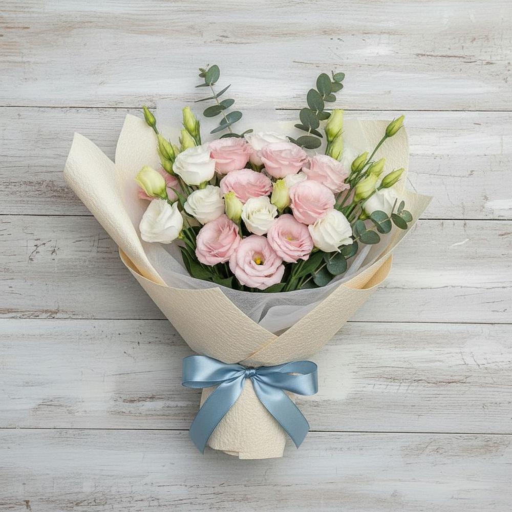 Букет цветов из: Лизиантусы в Власихе Алтайский край